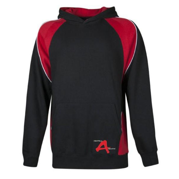 CENTRAL AQUATIC W3509 HUXLEY KID'S HOODIE - BLK/RED/WHT
