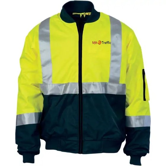 MIB TRAFFIC DNC 3762 BOMBER JACKET - YEL/NVY
