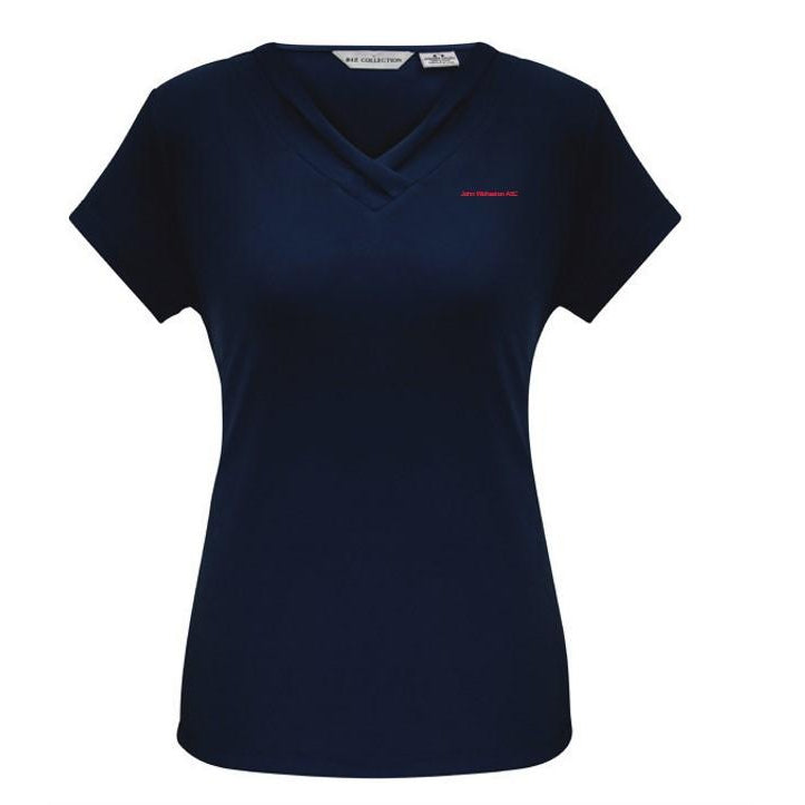JOHN WOLLASTON STAFF K819LS LADIES LANA S/SLEEVE SHIRT (INK)