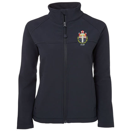 JOHN WOLLASTON STAFF 3LJ1 LADIES SOFT SHELL JKT (NAVY)