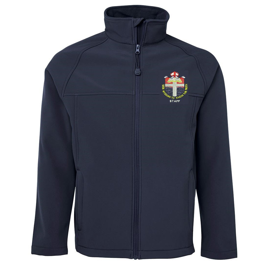 JOHN WOLLASTON STAFF 3LJ MEN'S SOFT SHELL JKT (NAVY)