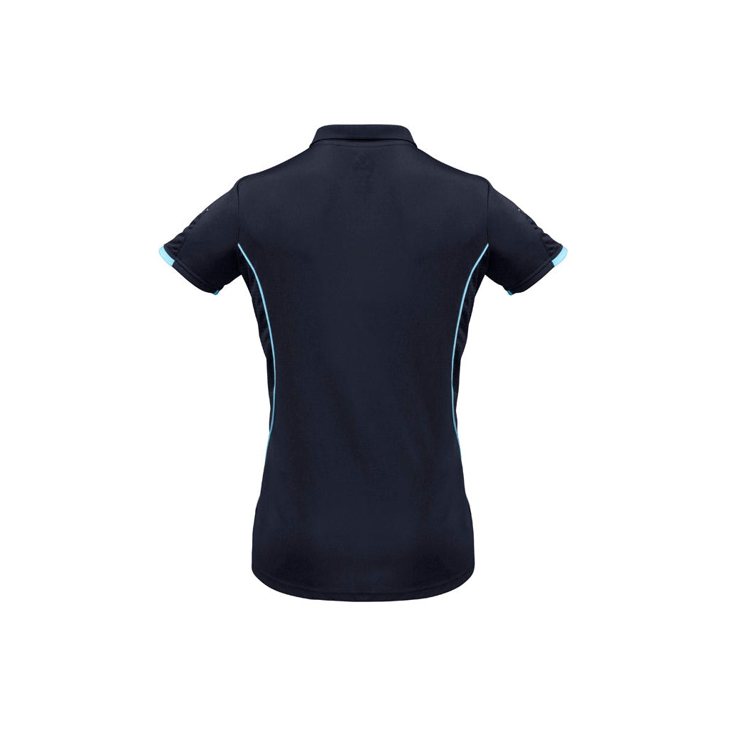 COOLBINIA PS - STAFF - P405LS - LADIES RAZOR POLO - NAVY/SKY