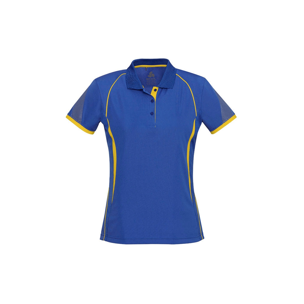 COOLBINIA PS - STAFF - P405LS - LADIES RAZOR POLO - ROYAL/GOLD