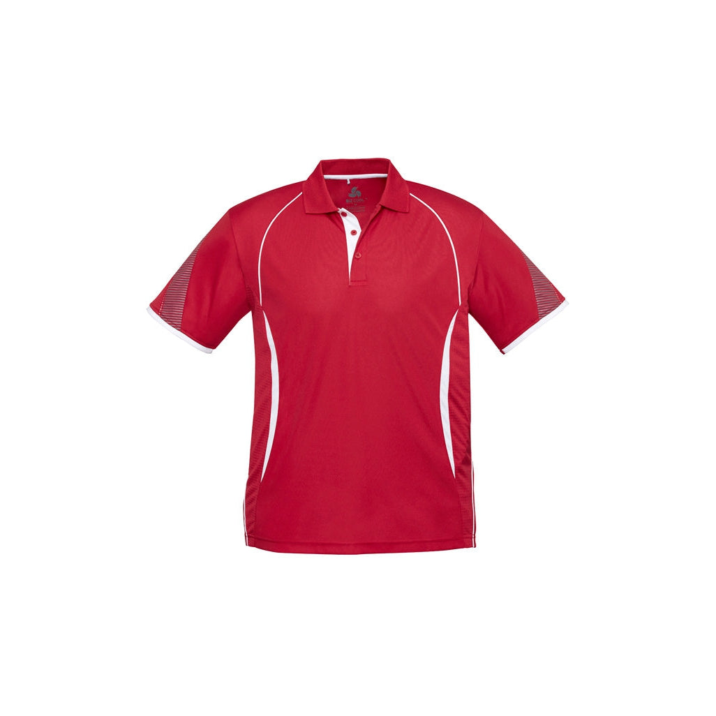 COOLBINIA PS - STAFF - P405MS - MENS RAZOR POLO - RED/WHITE