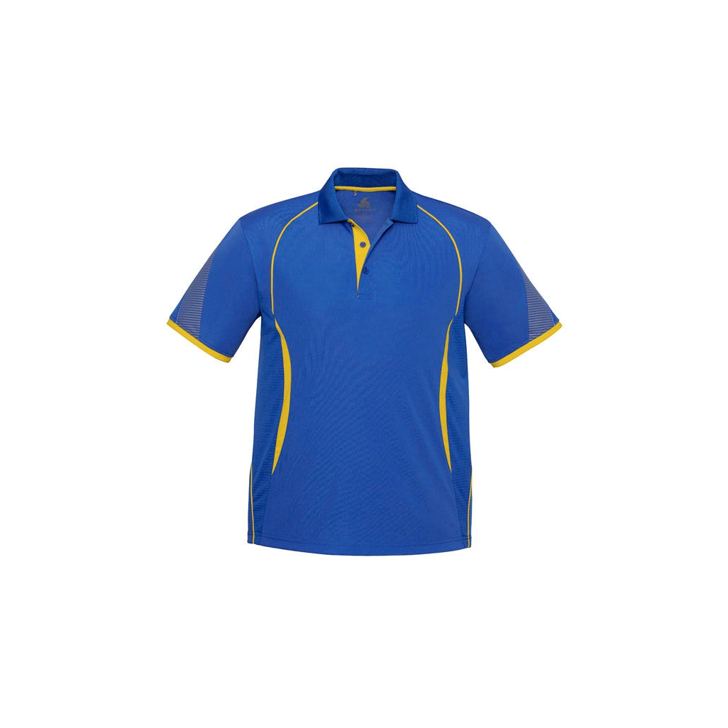 COOLBINIA PS - STAFF - P405MS - MENS RAZOR POLO - ROYAL/GOLD