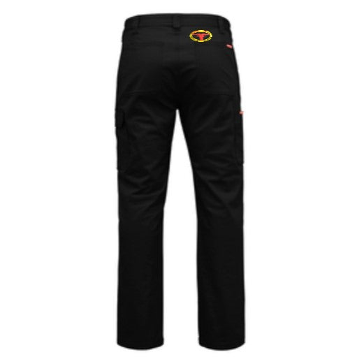 BEEF SHED Y02597 DRILL CARGO PANTS - BLACK
