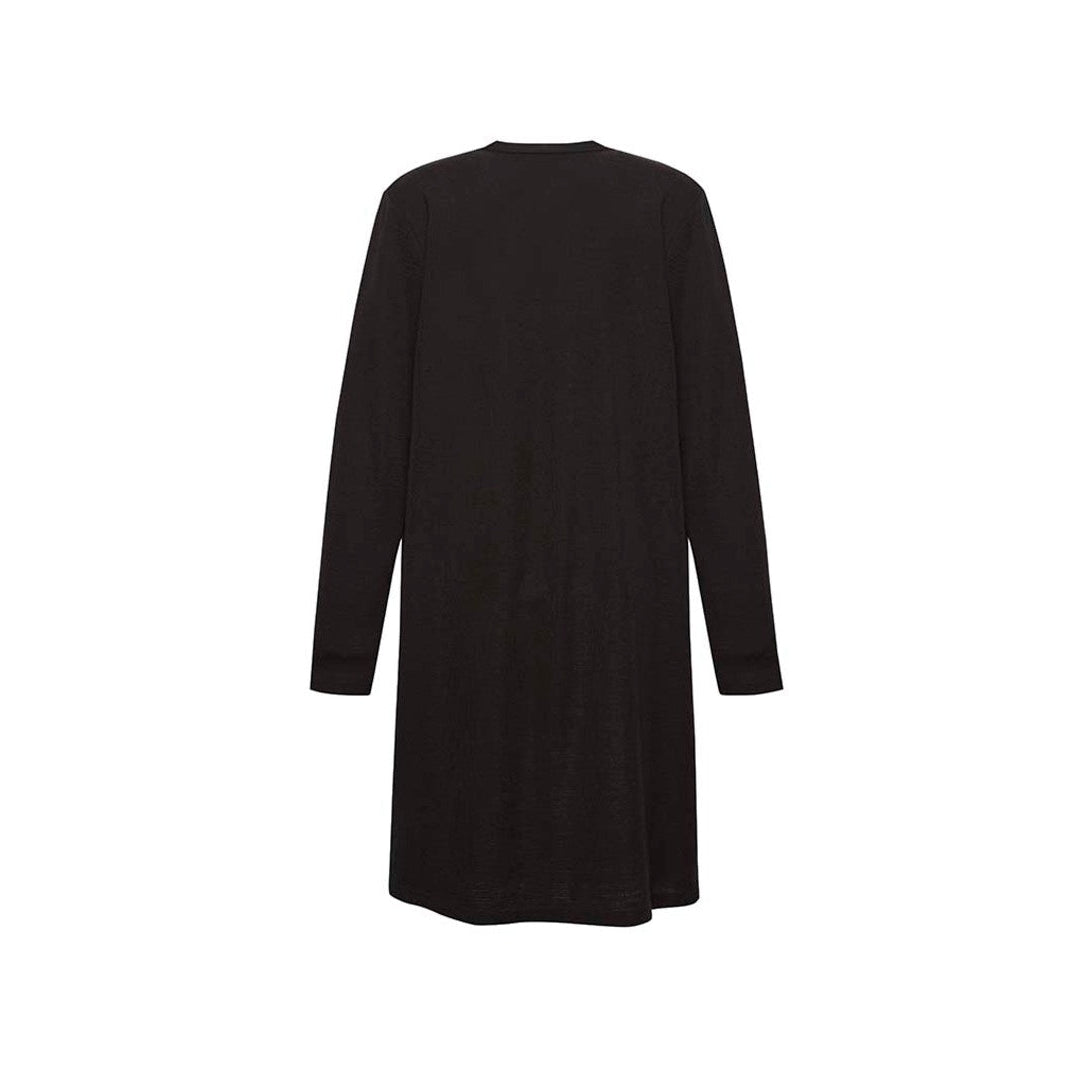 FRESH FRONTIER - RLC970L - LADIES CHELSEA LONG LINE CARDIGAN - BLACK