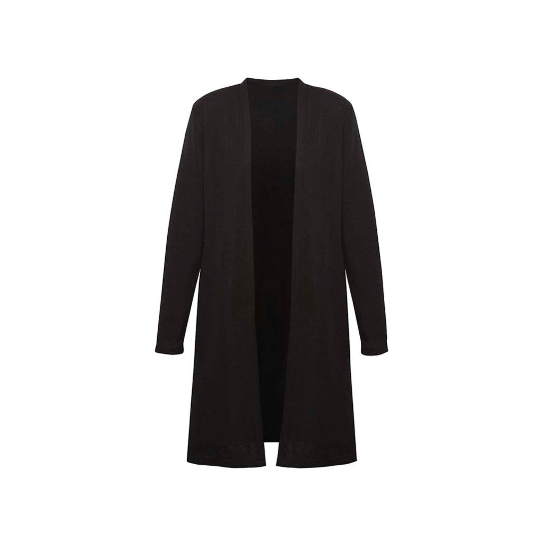 FRESH FRONTIER - RLC970L - LADIES CHELSEA LONG LINE CARDIGAN - BLACK