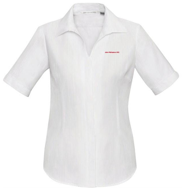 JOHN WOLLASTON STAFF S312LS LADIES PRESTON S/SLEEVE SHIRT (WHITE)