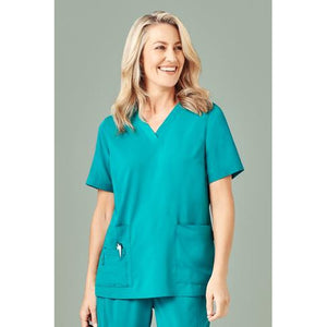 CST941LS WOMENS V NECK SCRUB TOP