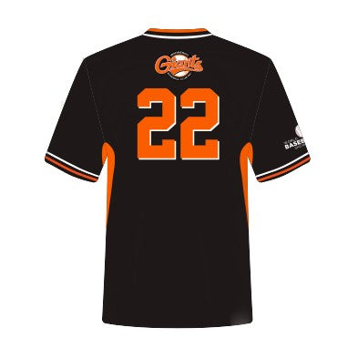 WANNEROO GIANTS JUNIOR V NECK TEE - BLACK