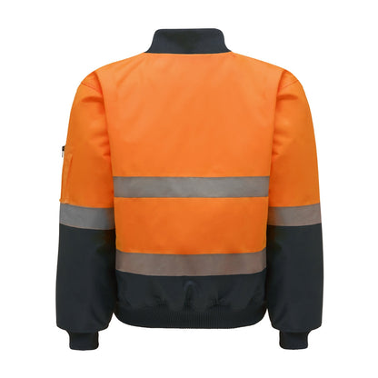 2 TONE BOMBER JKT WITH HOOP TAPE - Y06675
