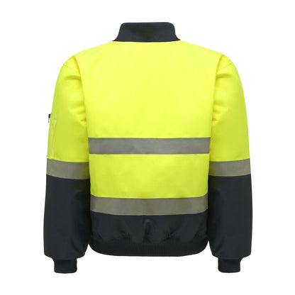 2 TONE BOMBER JKT WITH HOOP TAPE - Y06675