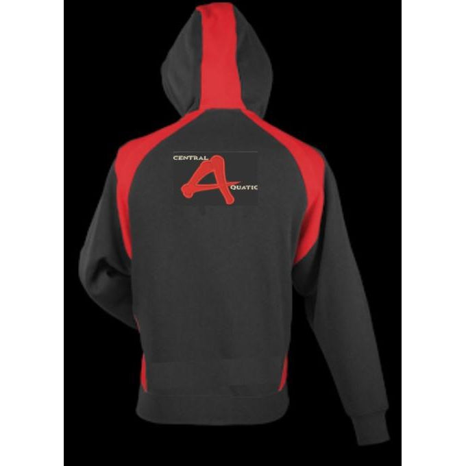 CENTRAL AQUATIC W3509 HUXLEY KID'S HOODIE - BLK/RED/WHT